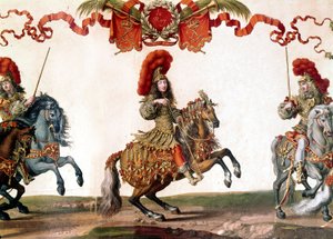 法国国王路易十四在大卡鲁塞尔，缩影，1662年 作者 法语学校